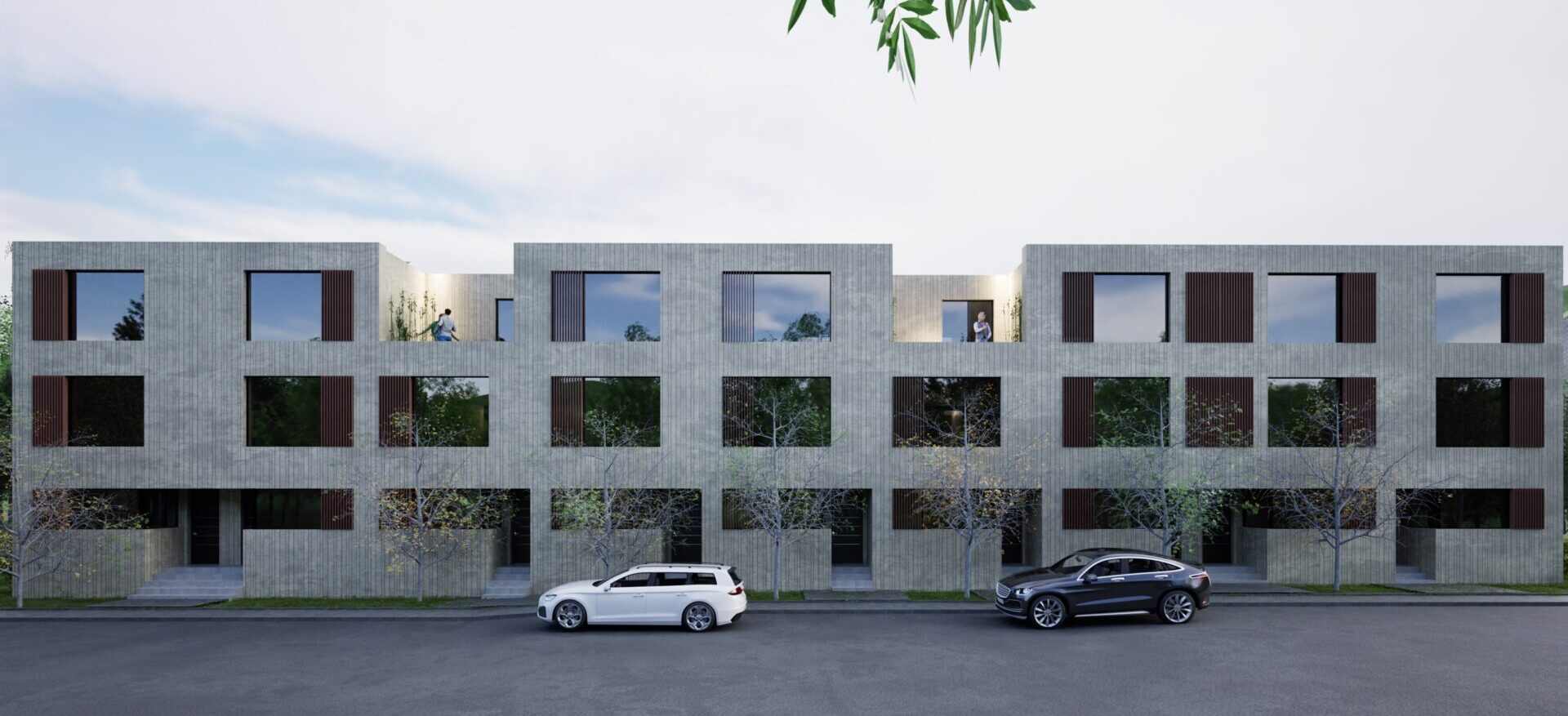 Visualisierung der Häuserzeile Alanbrooke Living in Paderborn